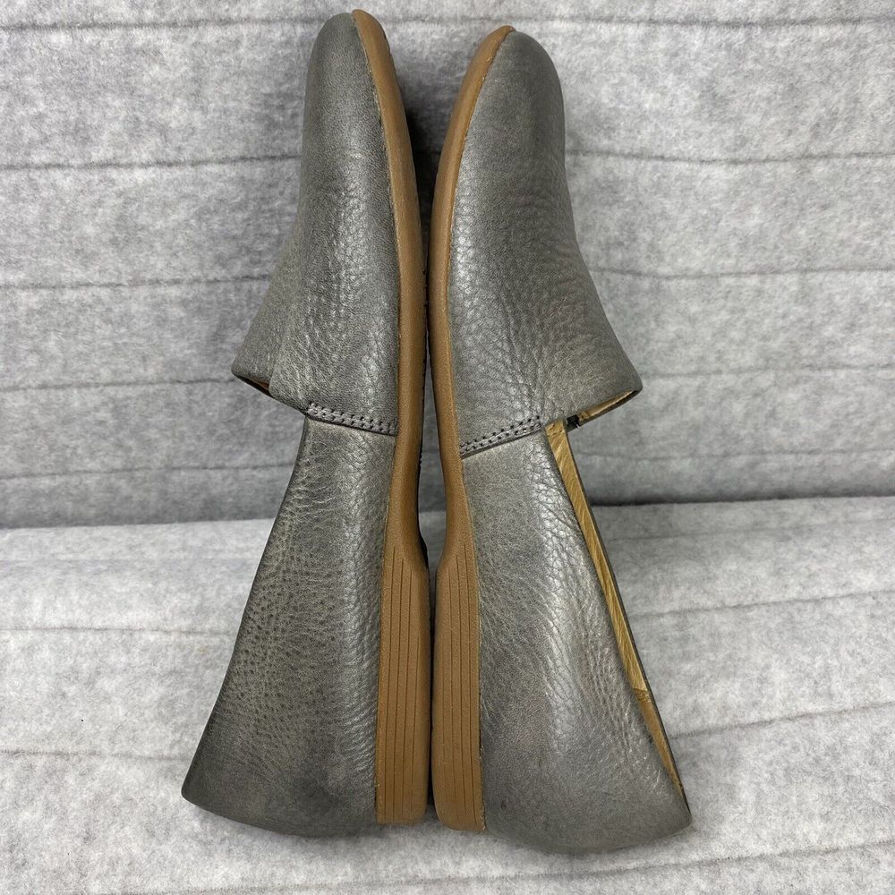 Dansko Gray Leather Flats - Picture 6 of 9